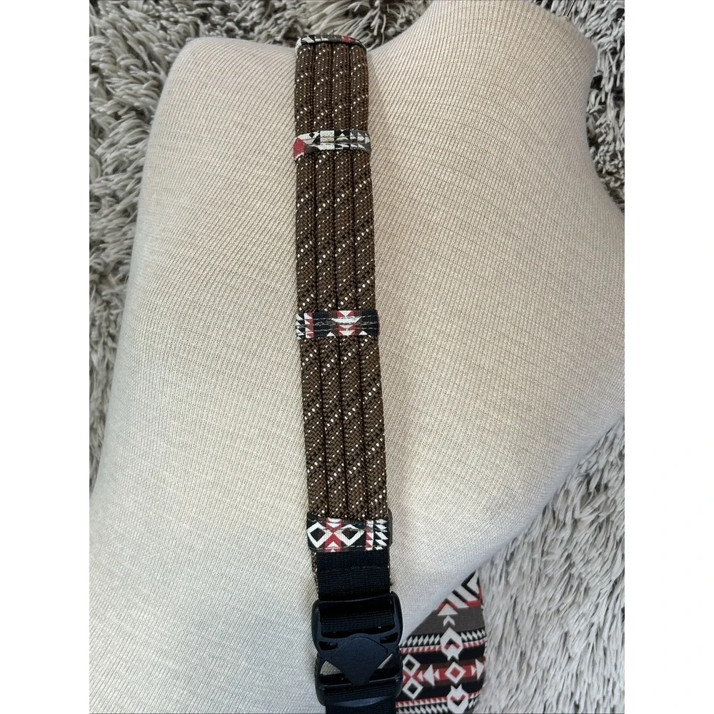 Kavu Aztec Multicolor Rope Sling Bag Brown Black Red‎ School Hiking Gym